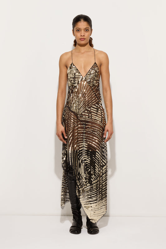 Embroidered Tulle Dress