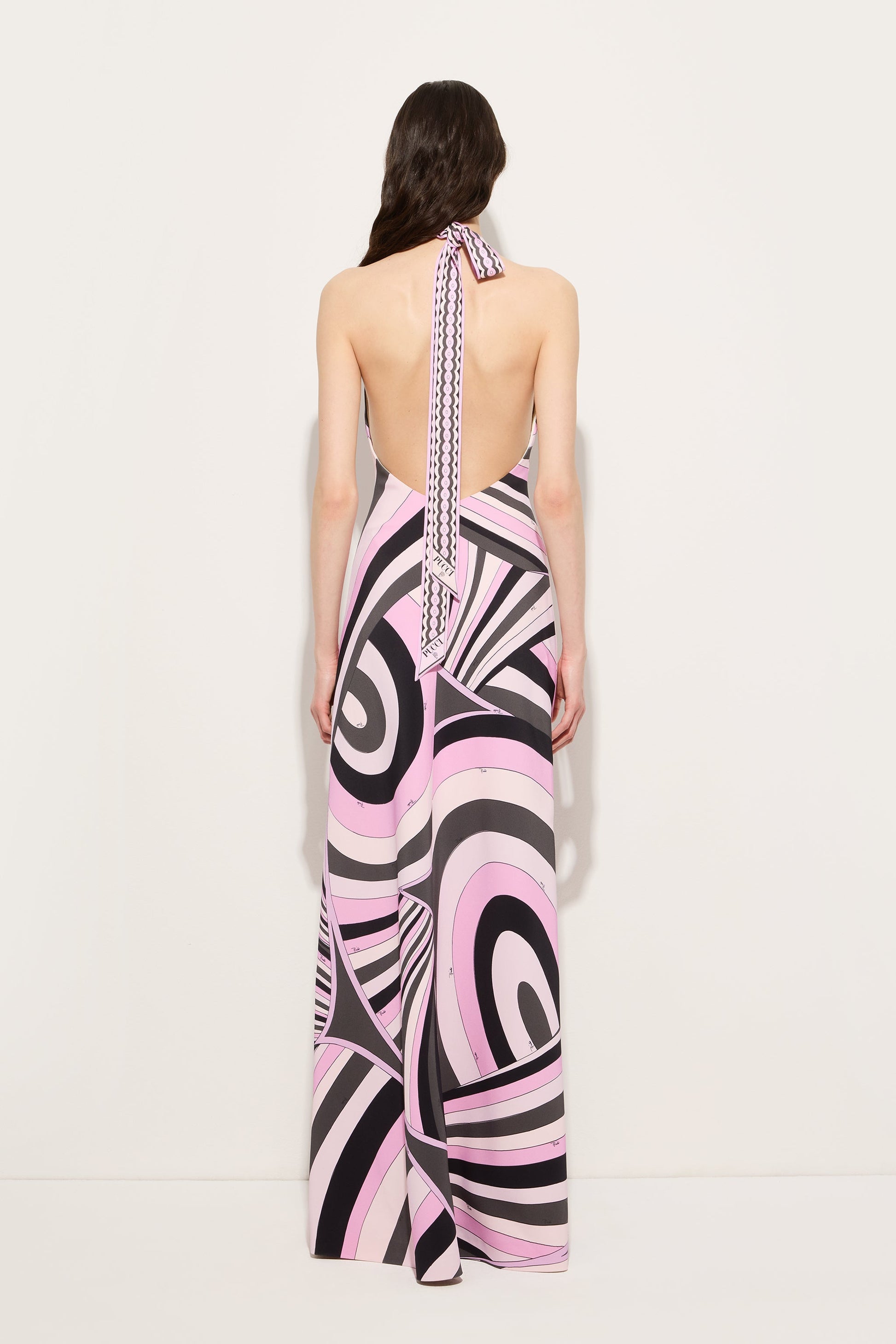pucci backless dress EMILIO PUCCI Backless Black Silk Halter Mini Dress BNWT 9780120472048 on eBid United States