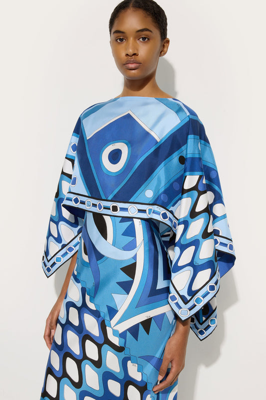 Vivara Print Dress with Silk Shawl