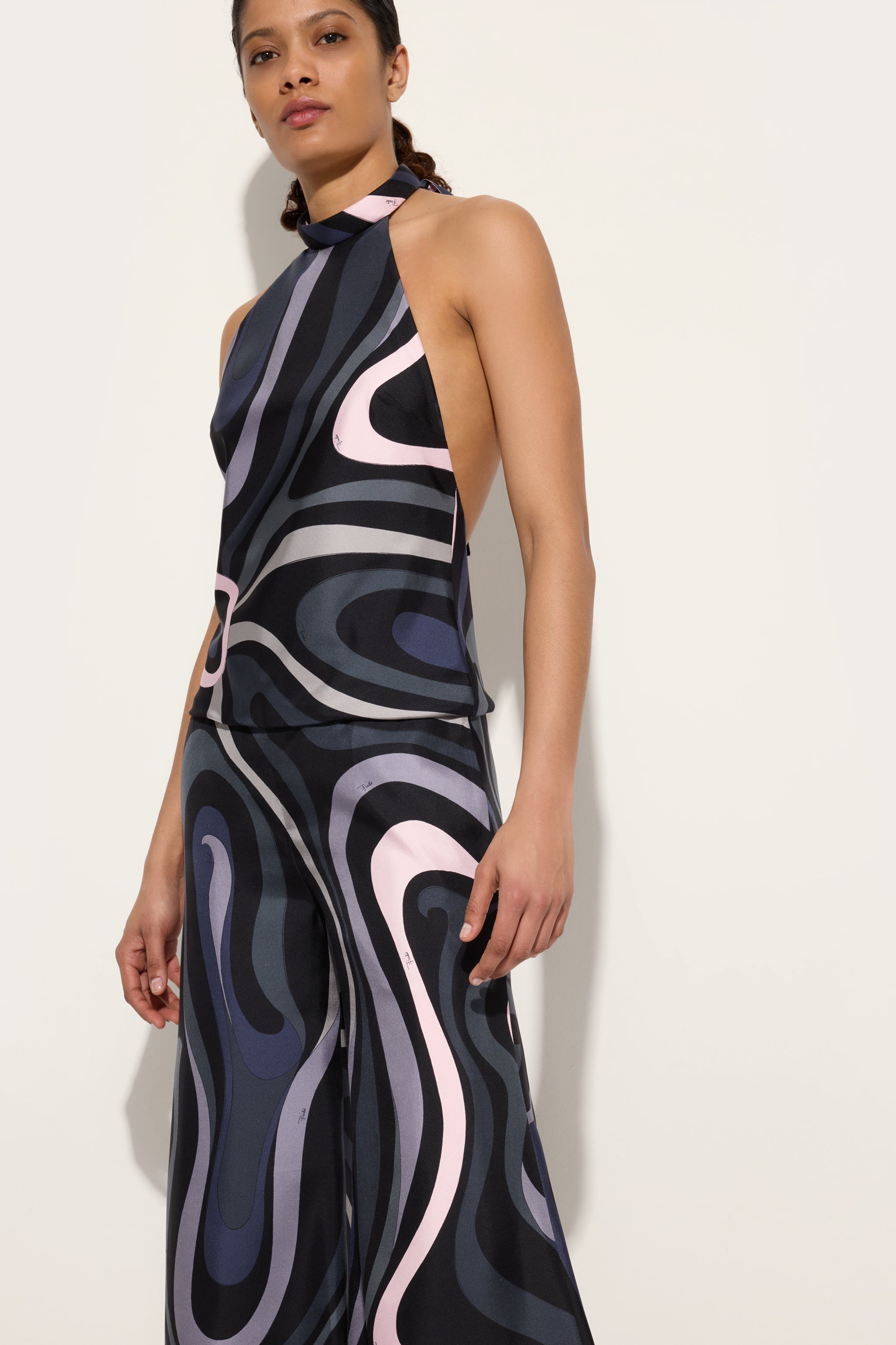 Marmo Print Silk Twill Jumpsuit – PUCCI Online Store