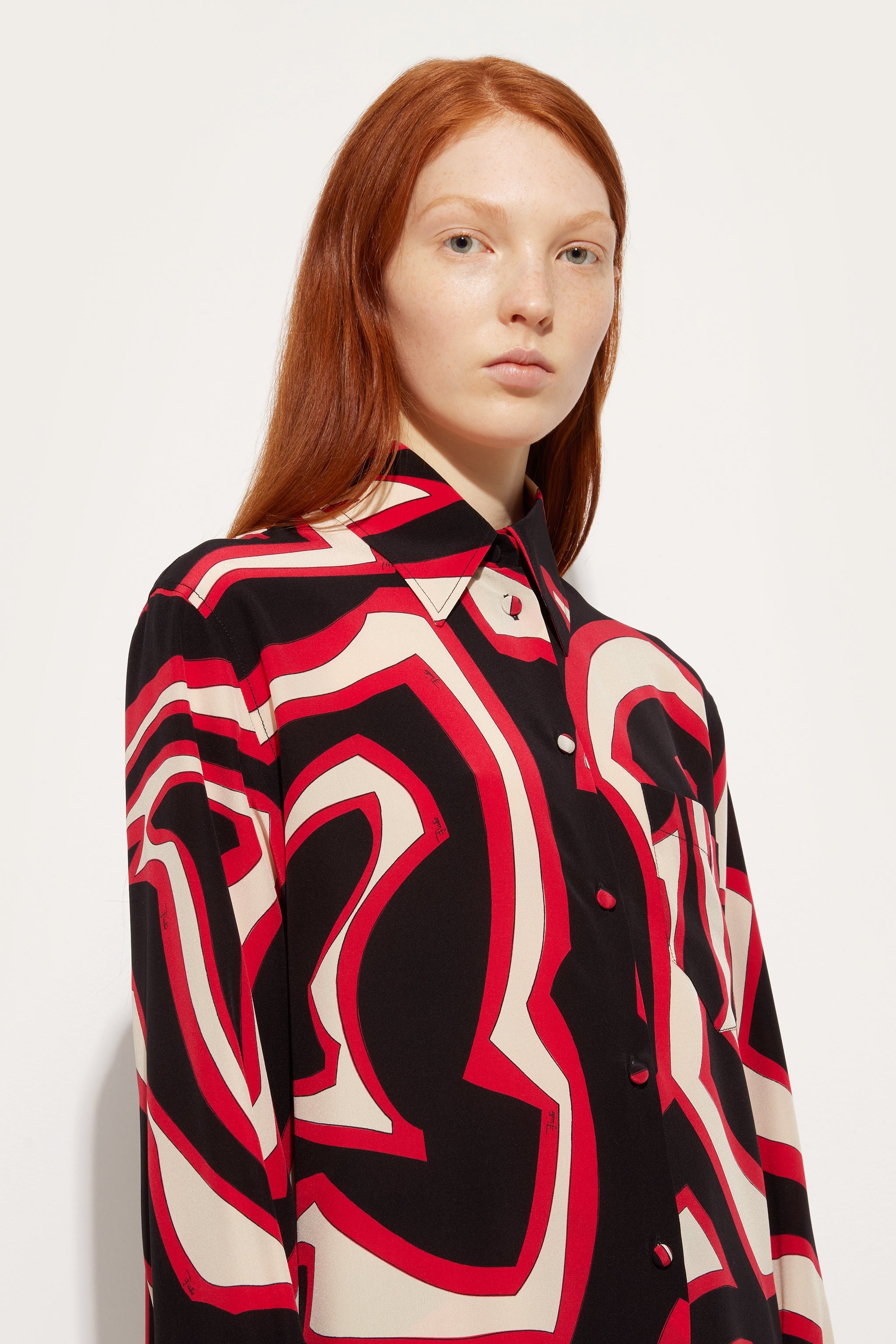 Labirinto Print Silk Twill Shirt – PUCCI
