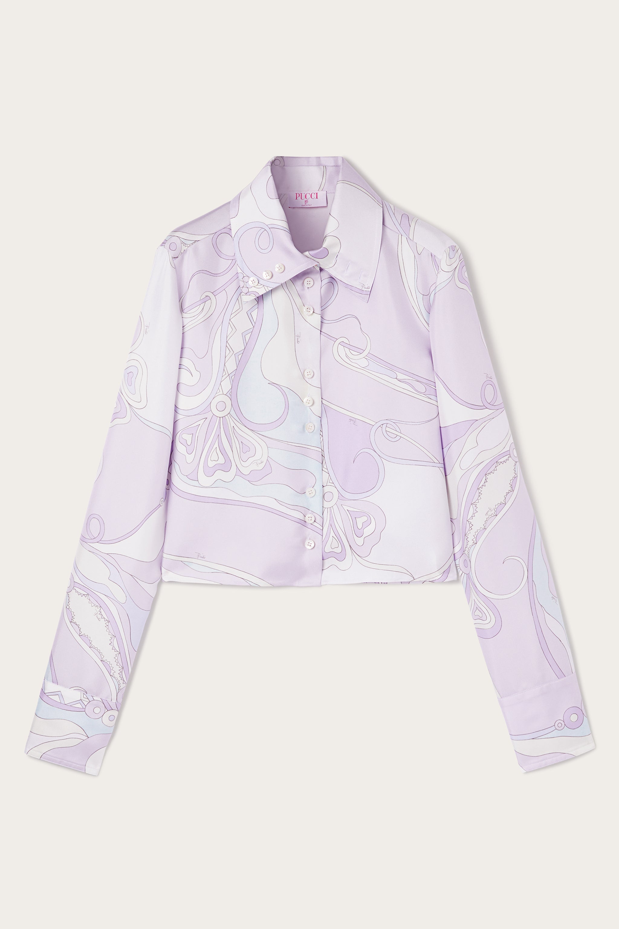 #pucci ブラウス　40  シルク96% PUCCI Printed silk-twill shirt | NET-A-PORTER