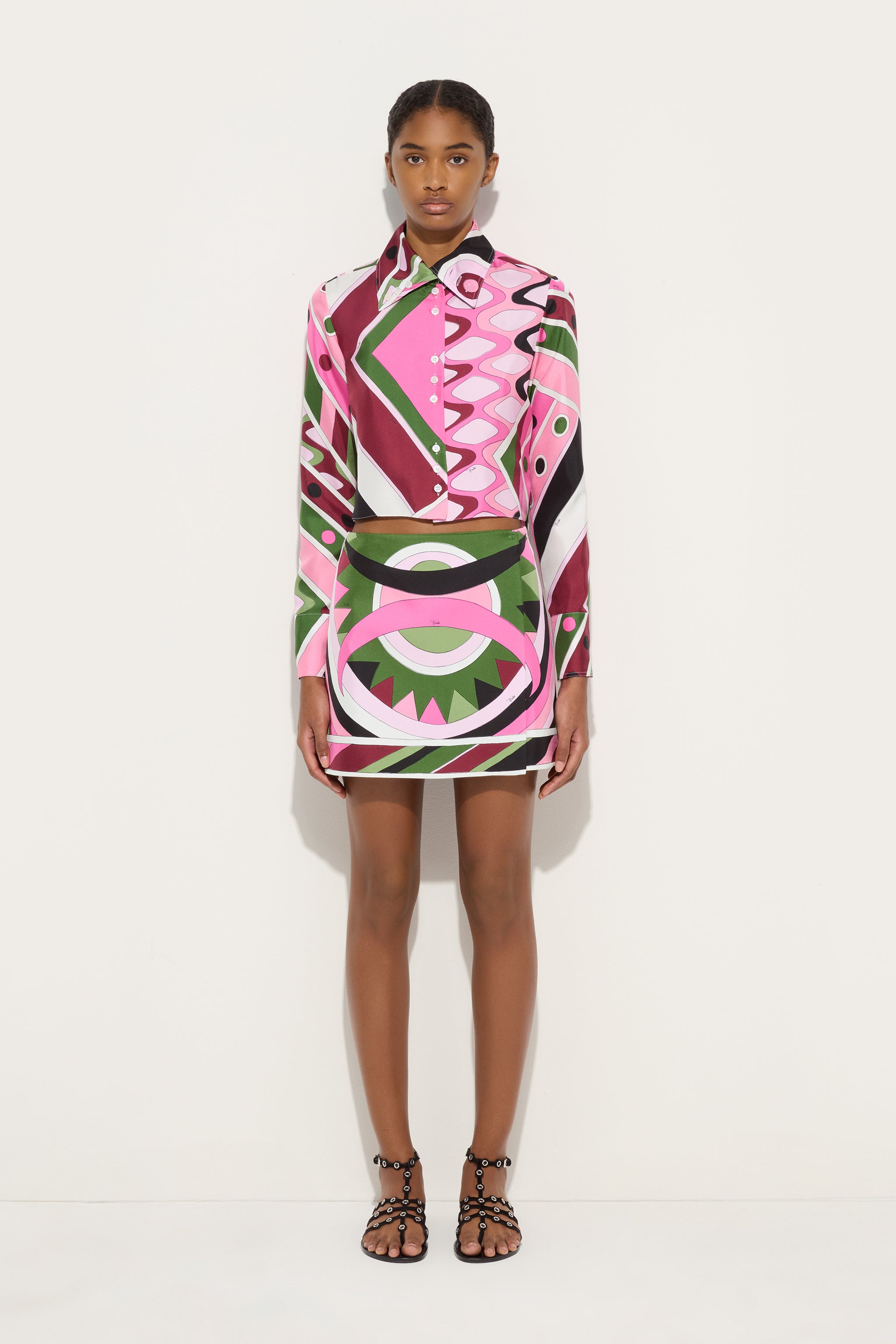 Orchidee Print Tulle Top – PUCCI Online Store