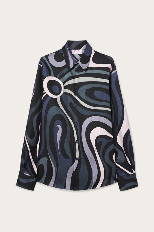 Camicia in Stampa Marmo