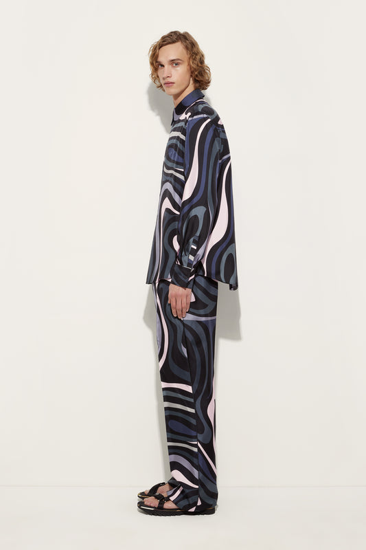 Camicia in Stampa Marmo