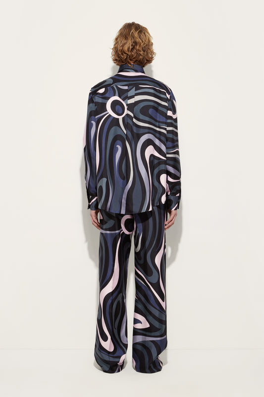 Camicia in Stampa Marmo