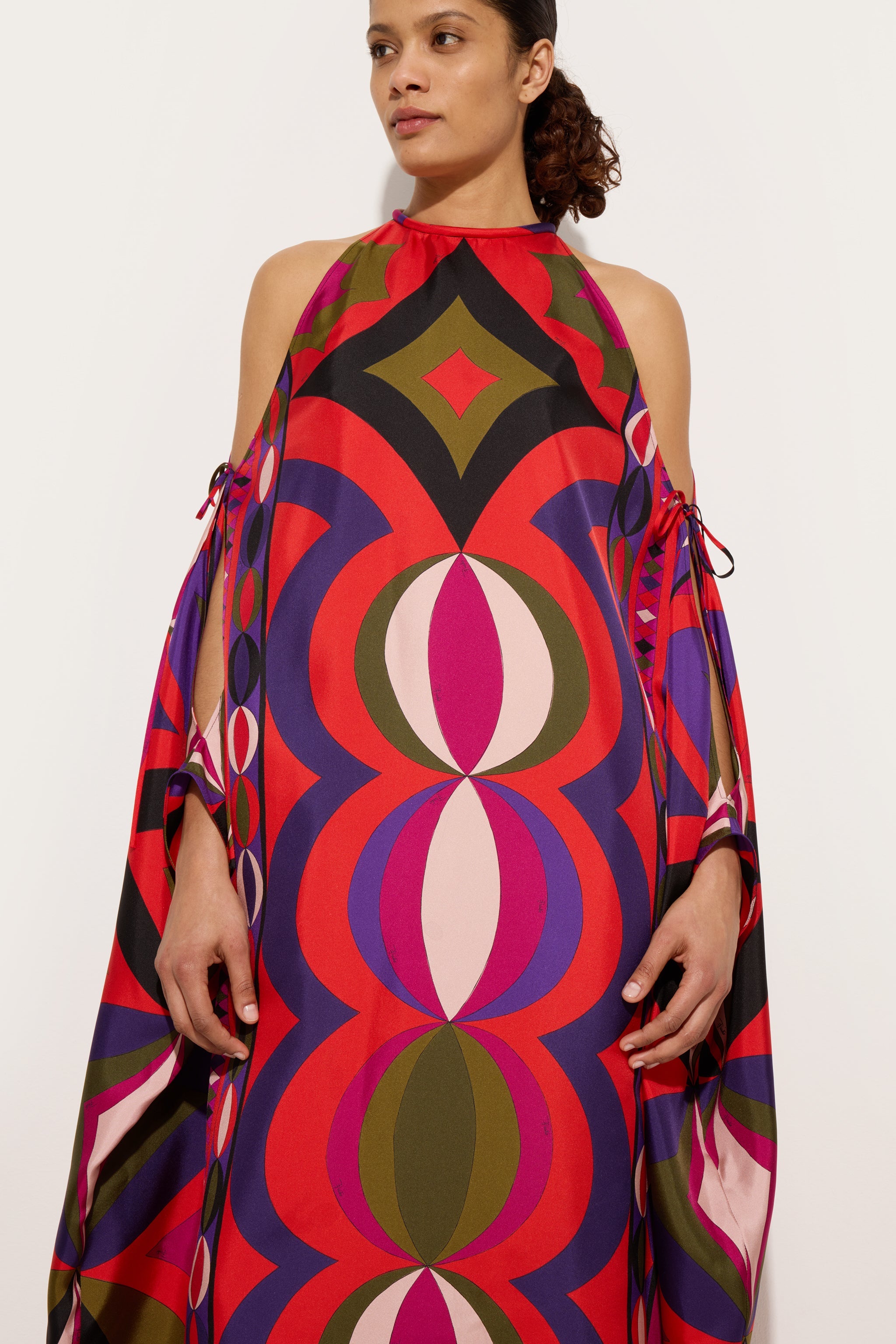 EMILIO PUCCIカフタン Pucci Printed silk kaftan Emilio Pucci