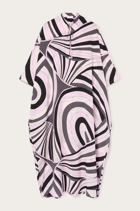 Iride Print Long Kaftan