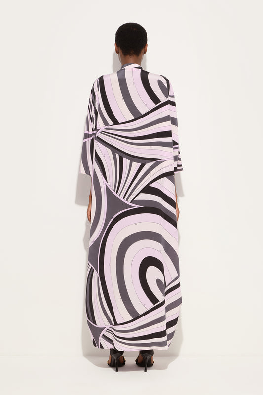 Iride Print Long Kaftan