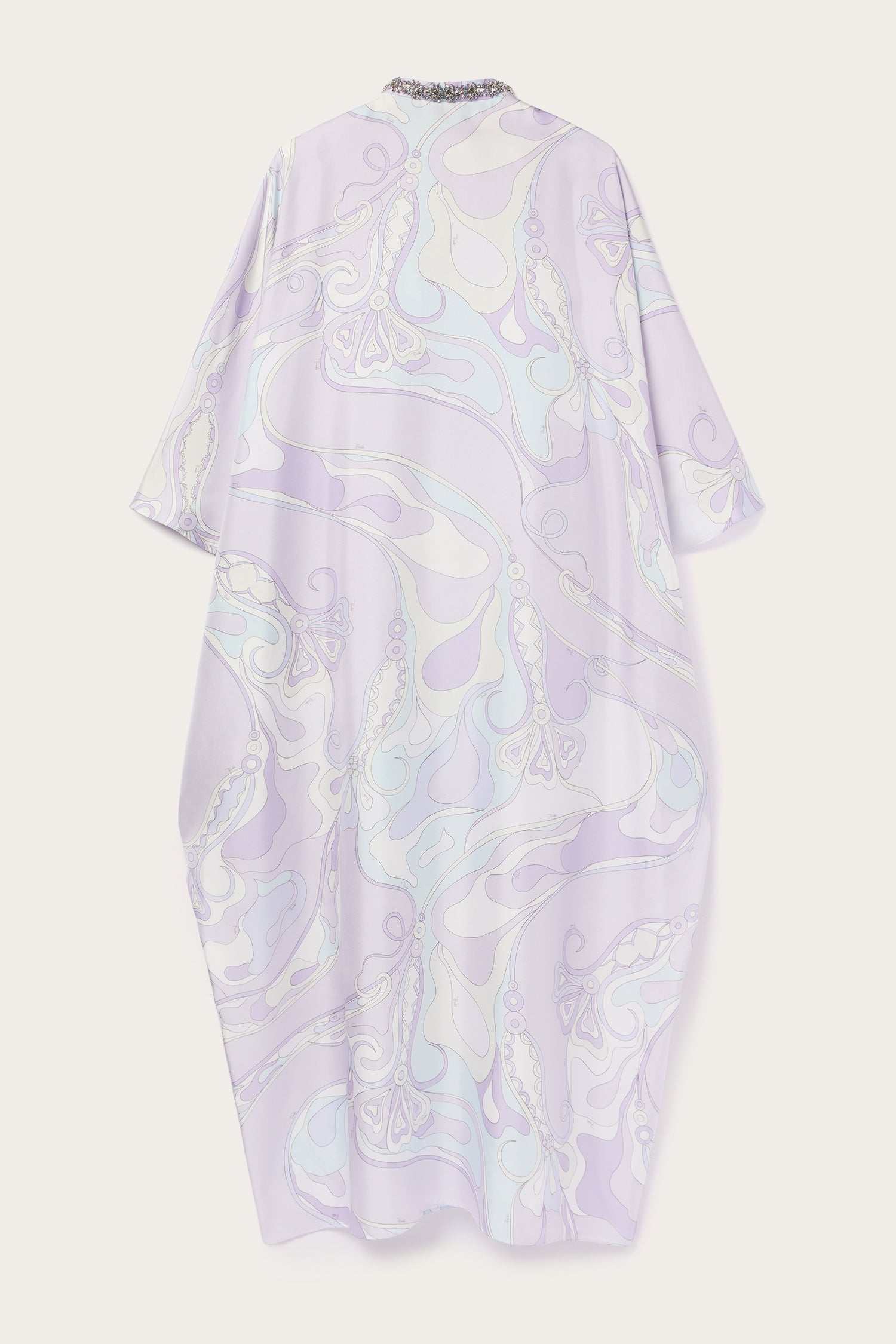 Orchidee Print Long Kaftan
