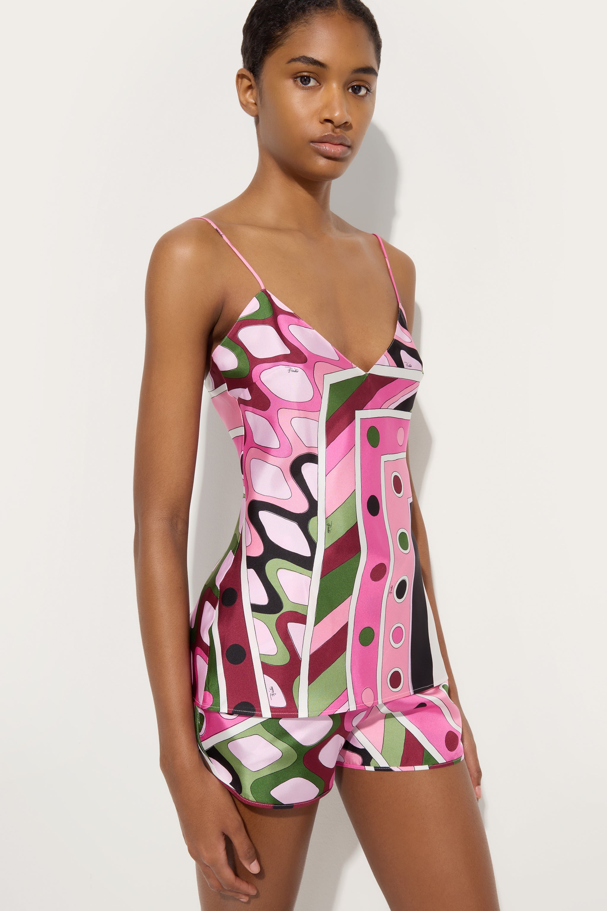 Orchidee Print Tulle Top – PUCCI Online Store