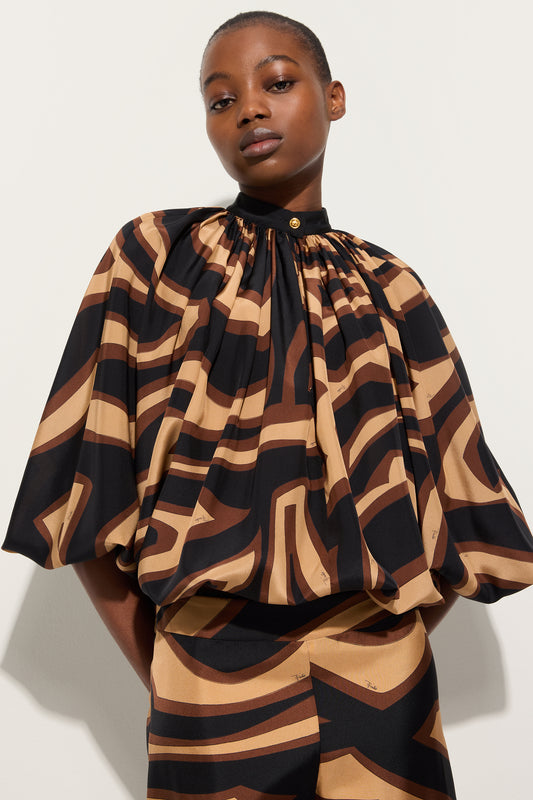 Blusa in Stampa Labirinto