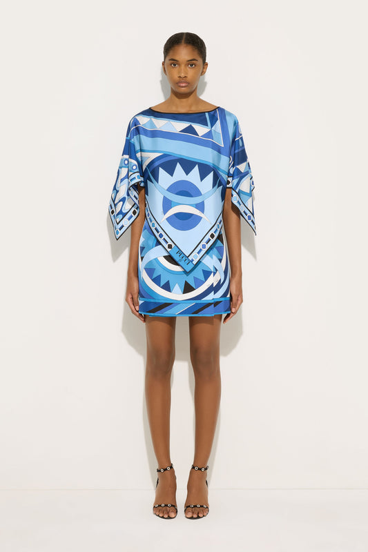 Blusa a Mantella in Stampa Vivara