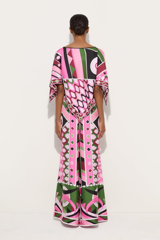 Vivara Print Wide Leg Silk Pants