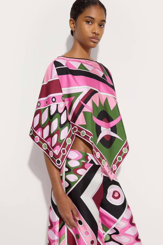 Vivara Print Wide Leg Silk Pants