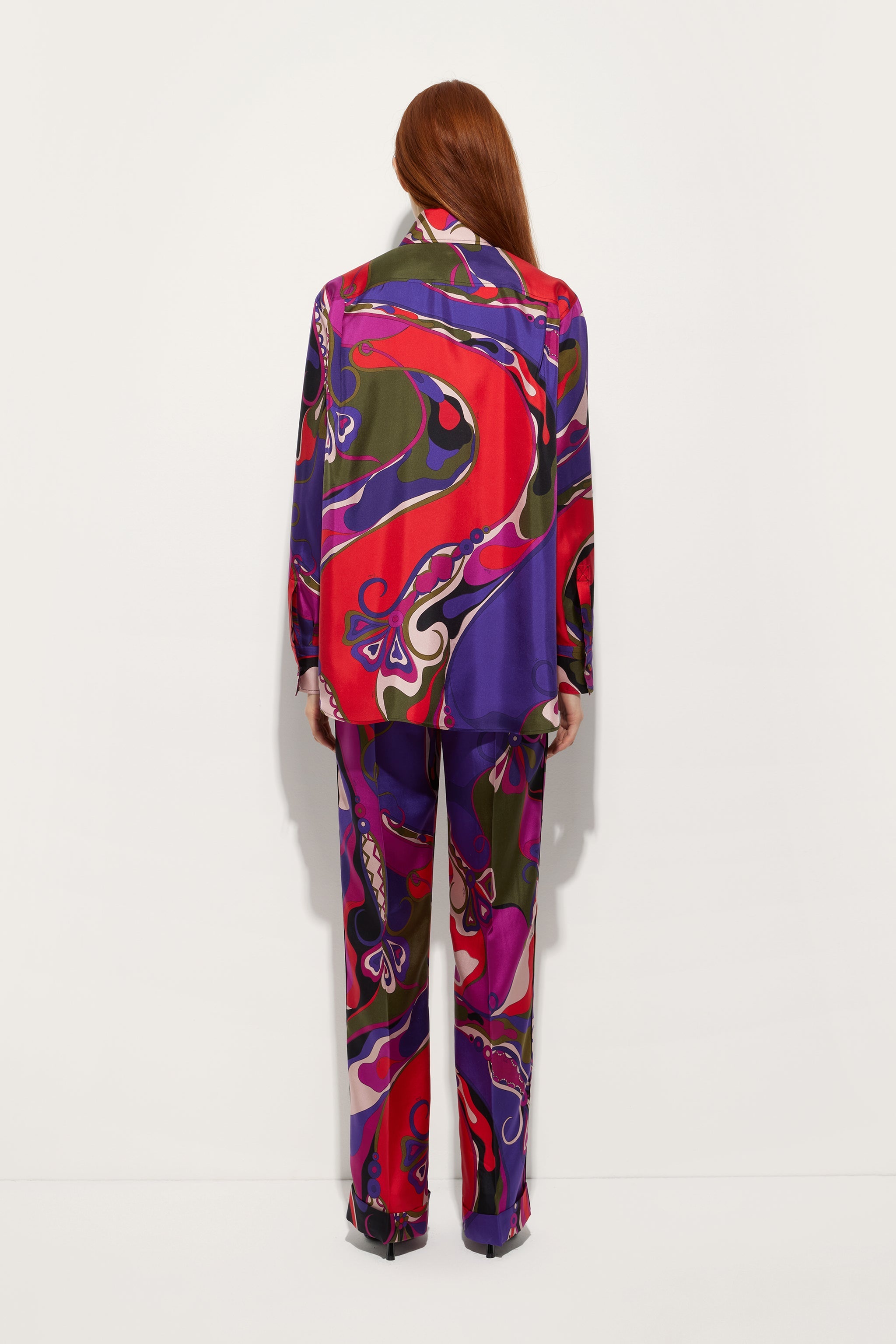 Orchidee Print Silk Pajama Trousers – PUCCI