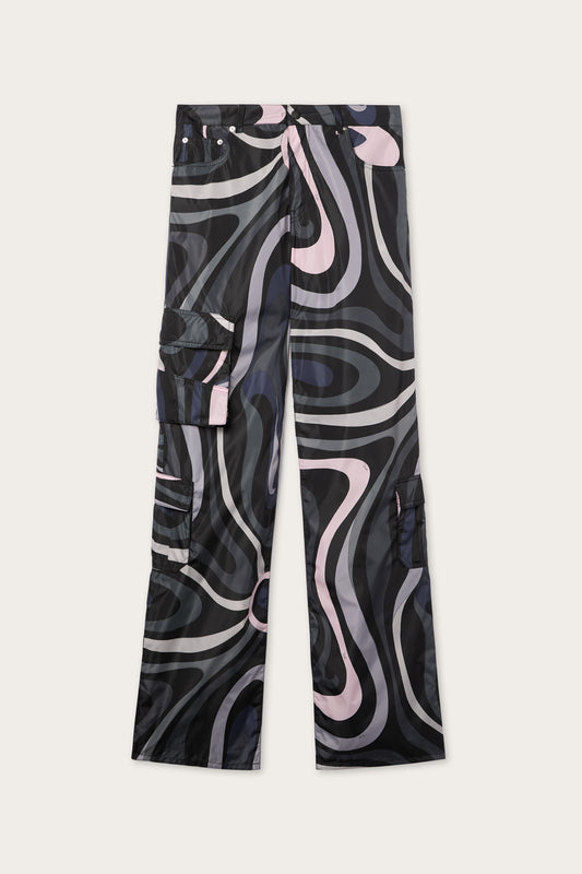 Marmo Print Cargo Pants