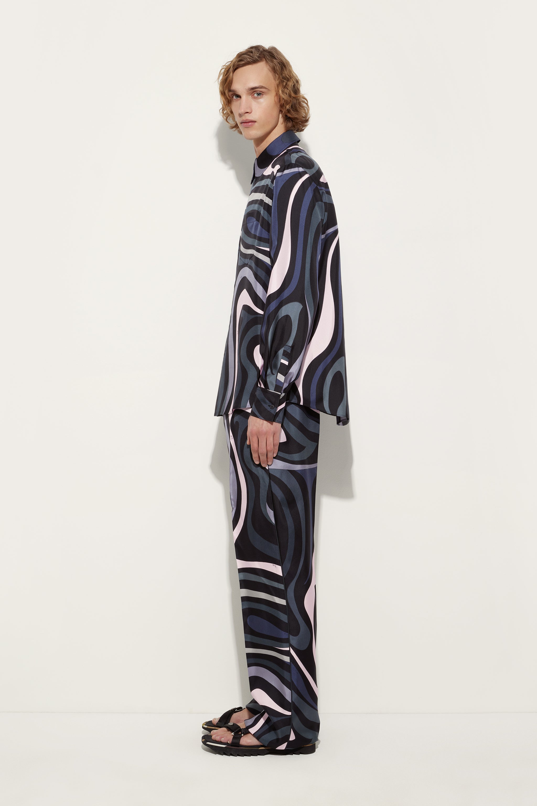 Marmo Print Bowling Shirt – PUCCI