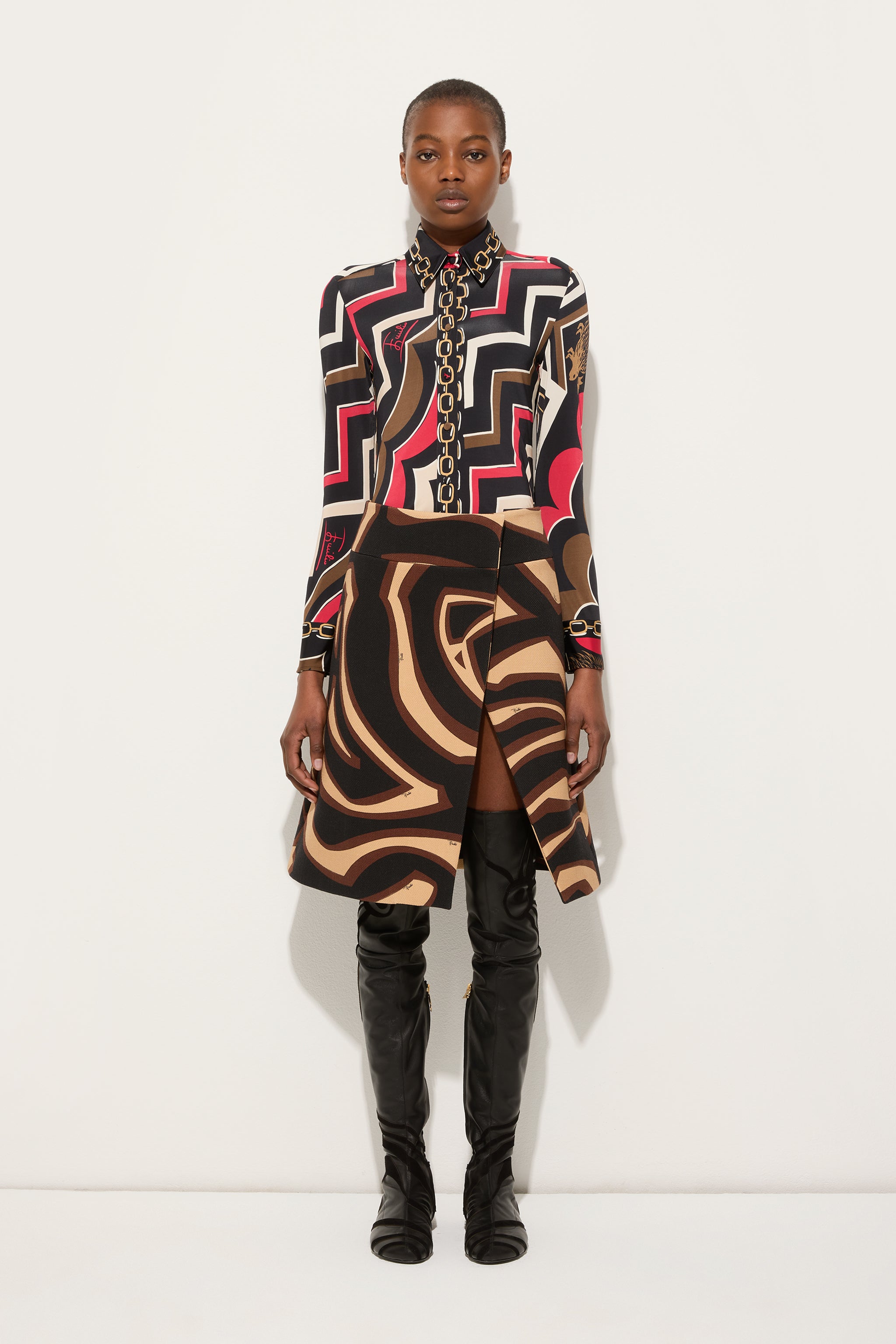Labirinto Print Midi Skirt – PUCCI