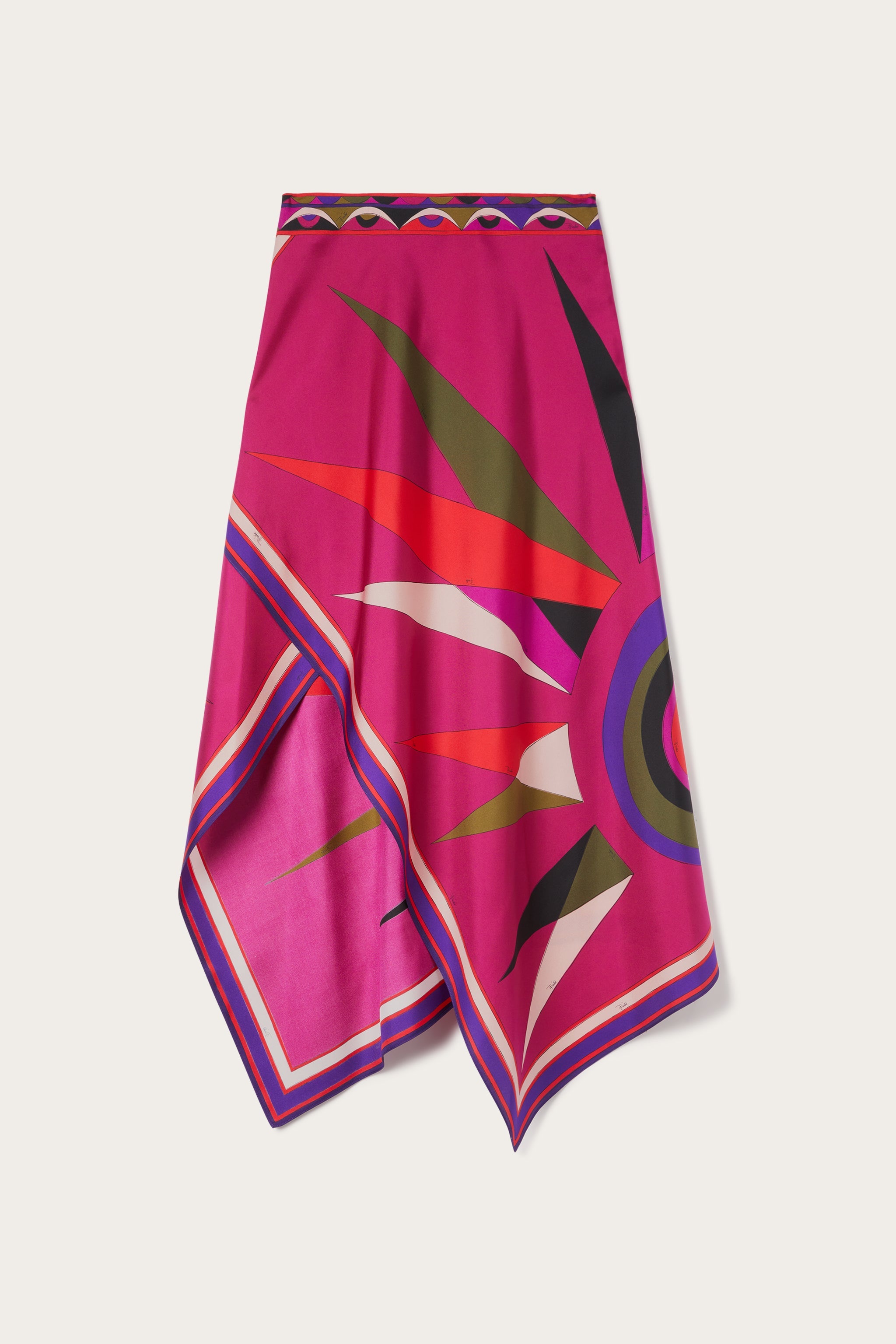 Hawaii Print Asymmetrical Skirt – PUCCI