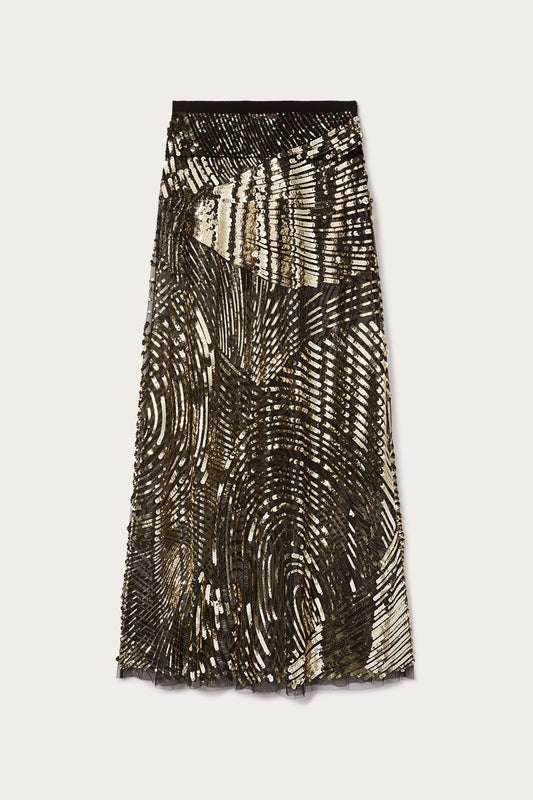 Embroidered Tulle Skirt