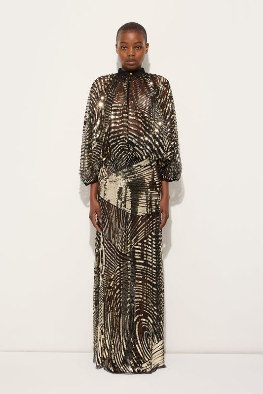 Embroidered Tulle Skirt