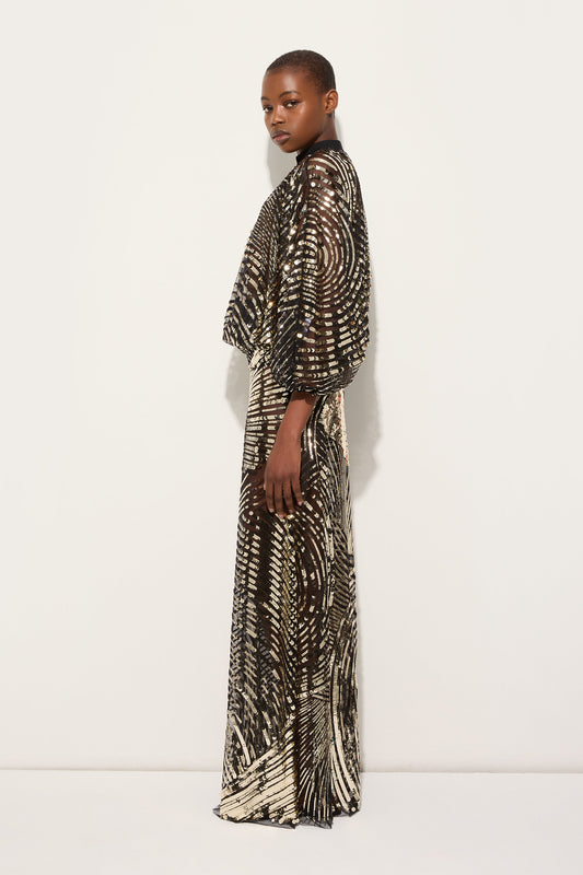 pucci dress Orchidee and Soleil Print Silk with Cape The fitted silhouette enhances the body with a precise fit Women Dresses: long, short dresses