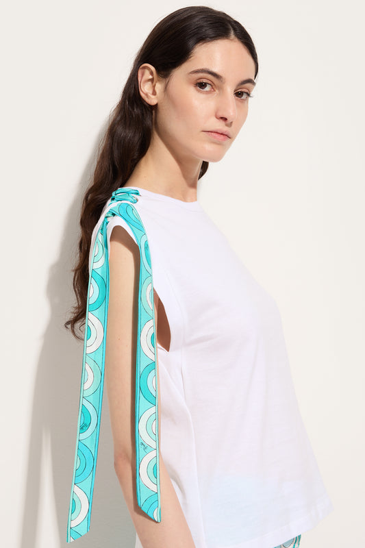 Top con Dettaglio Stampato