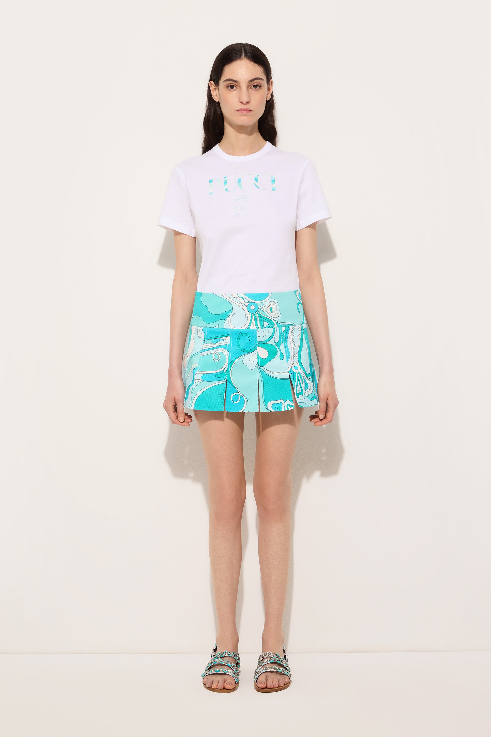 Cotton T-shirt with Pucci Logo – PUCCI Online Store