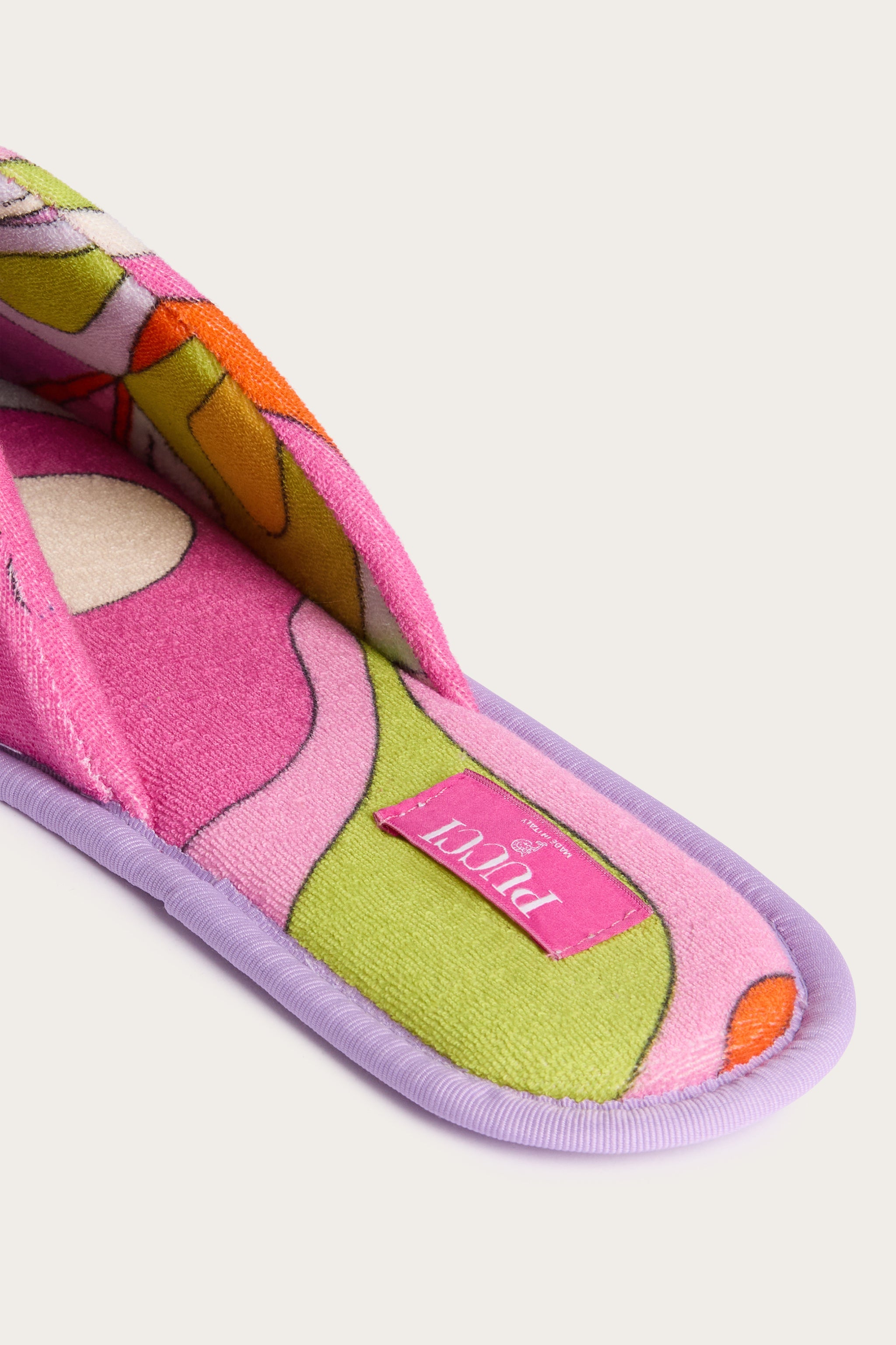 Orchidee Print Terry Slippers – PUCCI