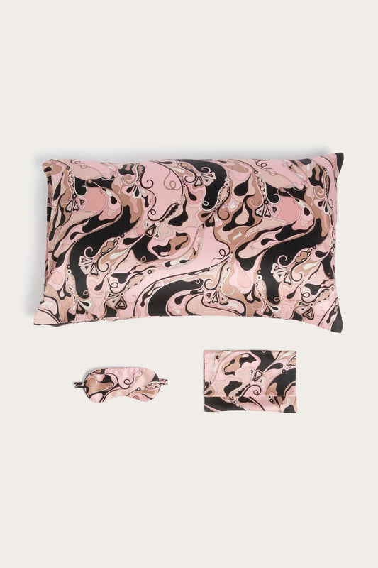 Orchidee Print Silk Sleeping Kit