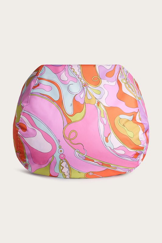 Orchidee Print Pouf
