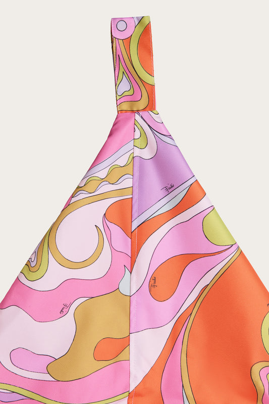 Orchidee Print Pouf