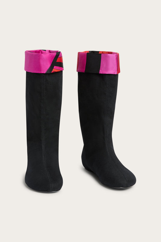 Boots with Printed Details