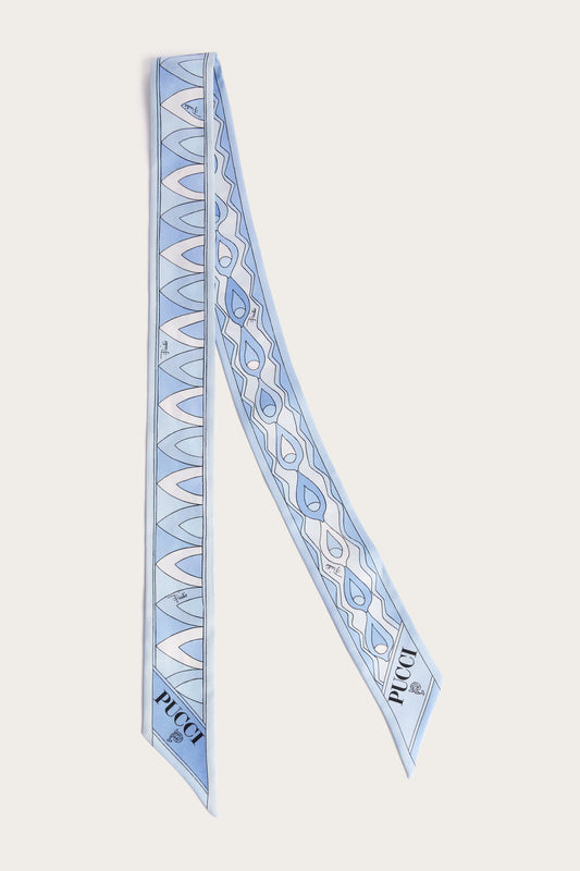 Mixed Print Silk Twill Scarf