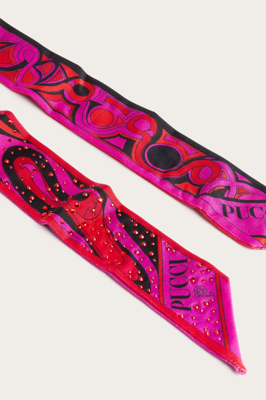 Foulard in Seta con Strass