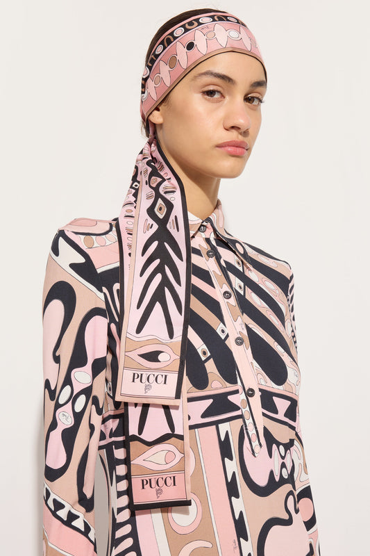 Angoli and Soleil Print Silk Twill Scarf
