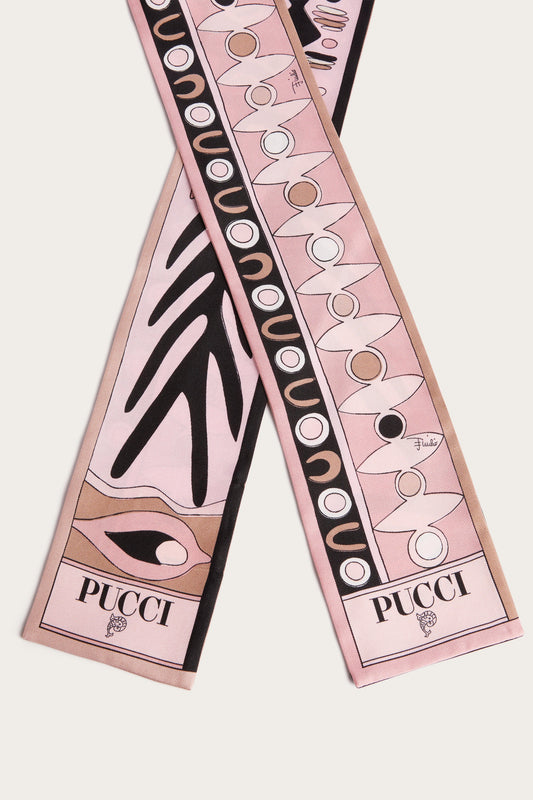 Angoli and Soleil Print Silk Twill Scarf
