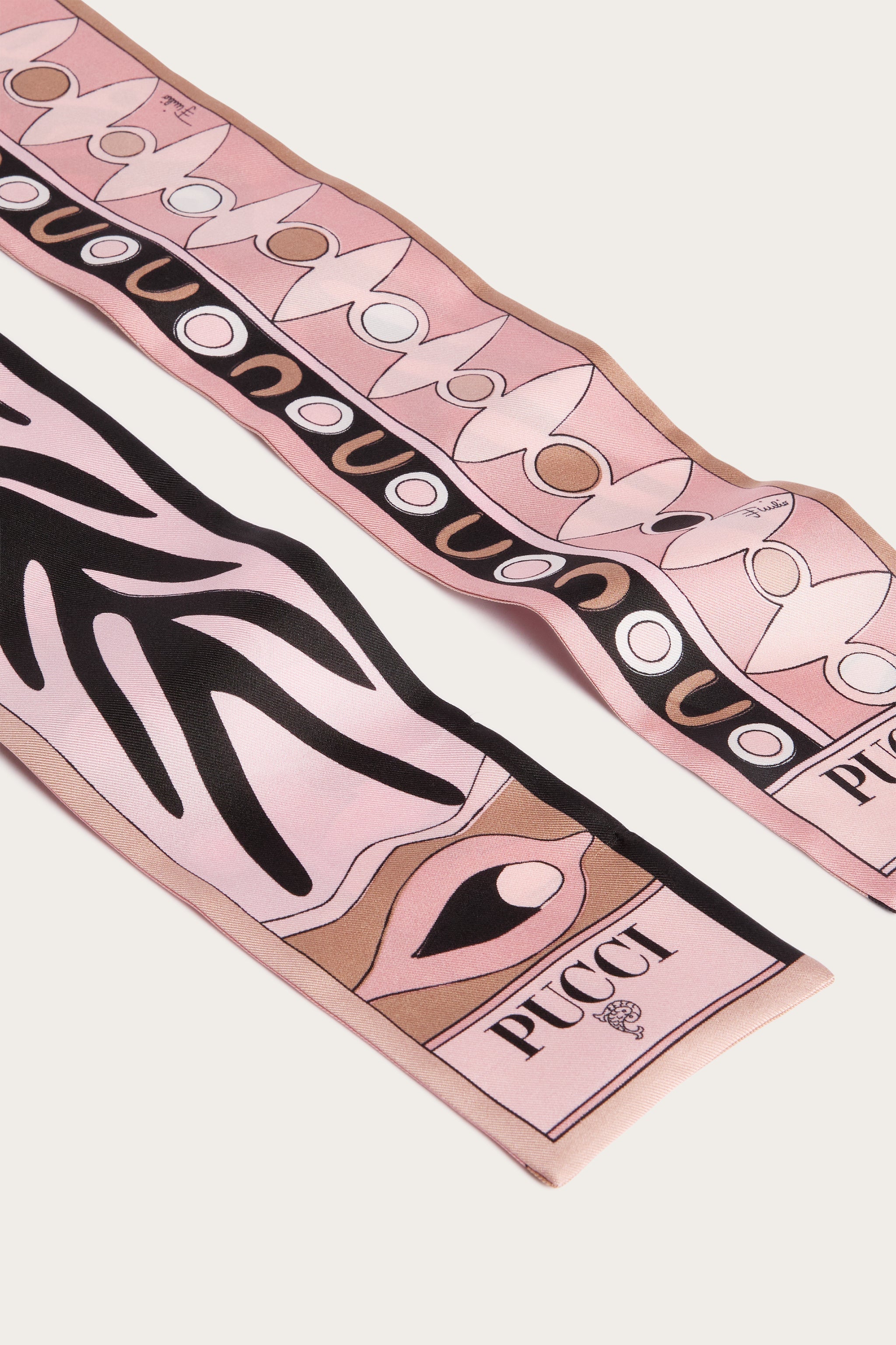 Angoli and Soleil Print Silk Twill Scarf – PUCCI Online Store