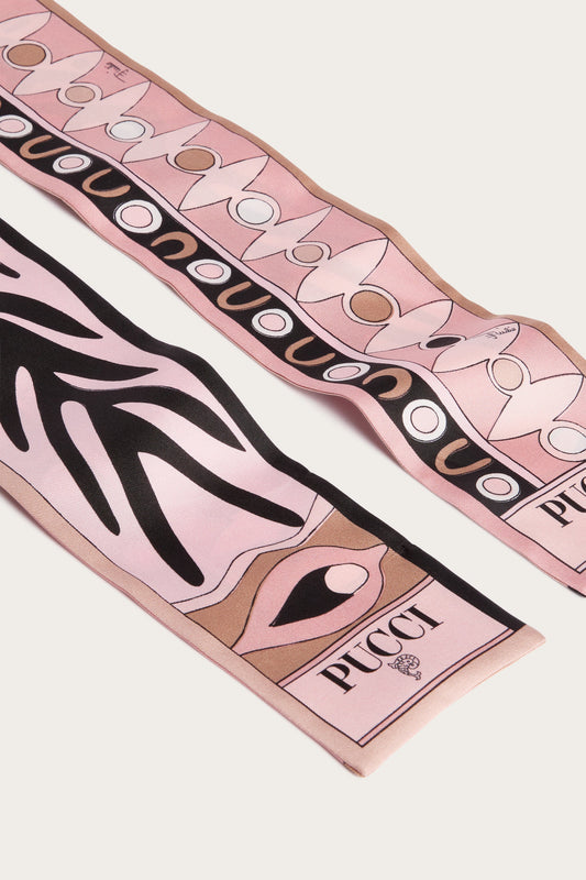 Angoli and Soleil Print Silk Twill Scarf