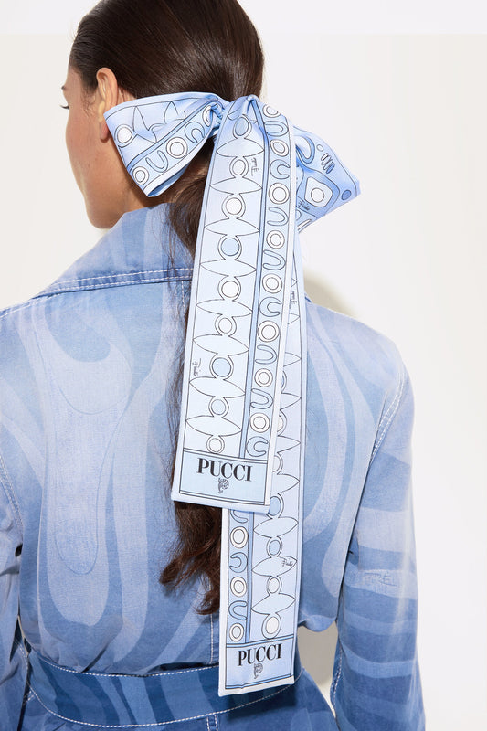 Angoli and Soleil Print Silk Twill Scarf