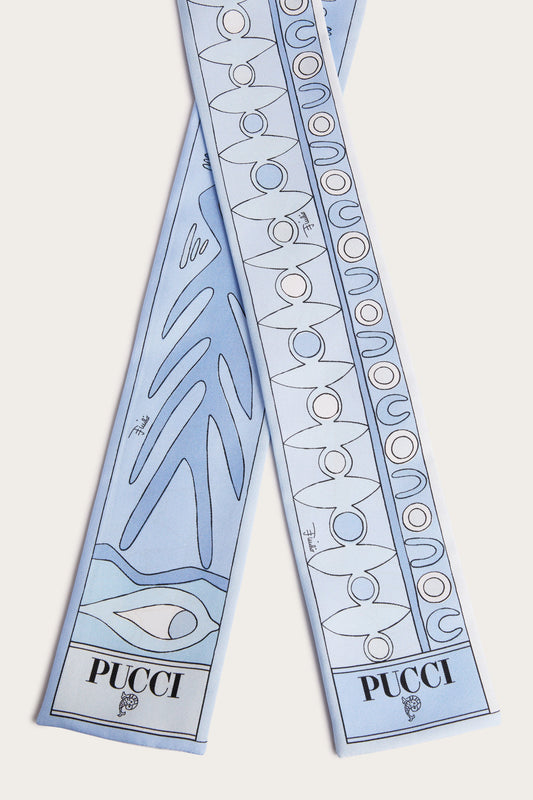 Angoli and Soleil Print Silk Twill Scarf