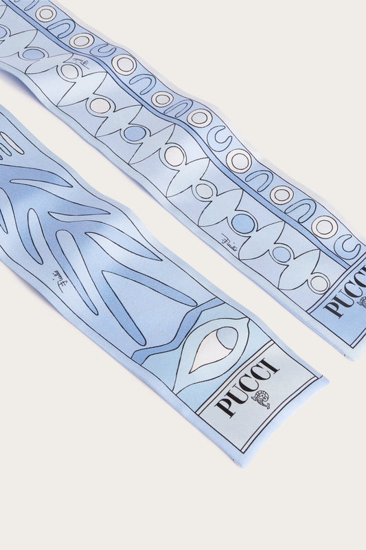 Angoli and Soleil Print Silk Twill Scarf