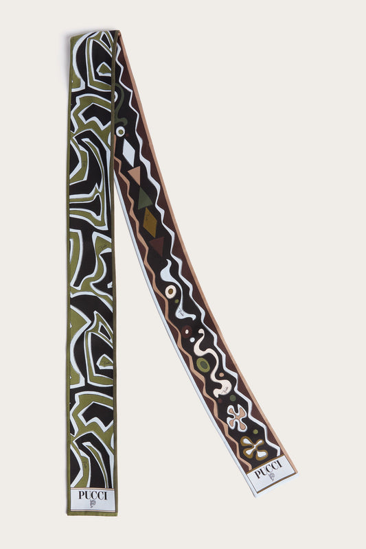 Angoli and Labirinto Print Silk Twill Scarf