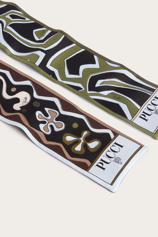 Angoli and Labirinto Print Silk Twill Scarf