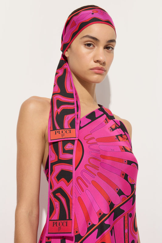 Foulard in Seta in Stampe Angoli e Labirinto