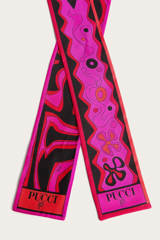 Foulard in Seta in Stampe Angoli e Labirinto