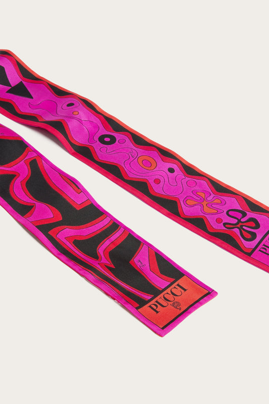 Foulard in Seta in Stampe Angoli e Labirinto