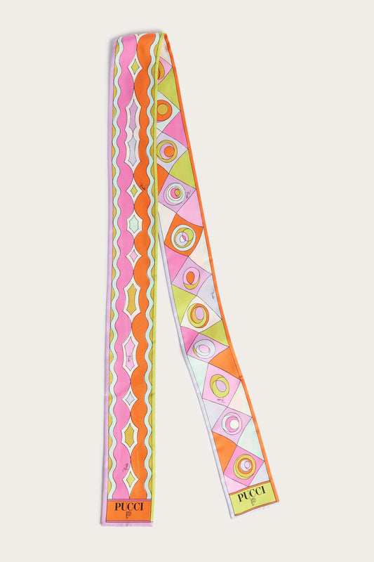 Occhi Mixed Print Silk Twill Scarf