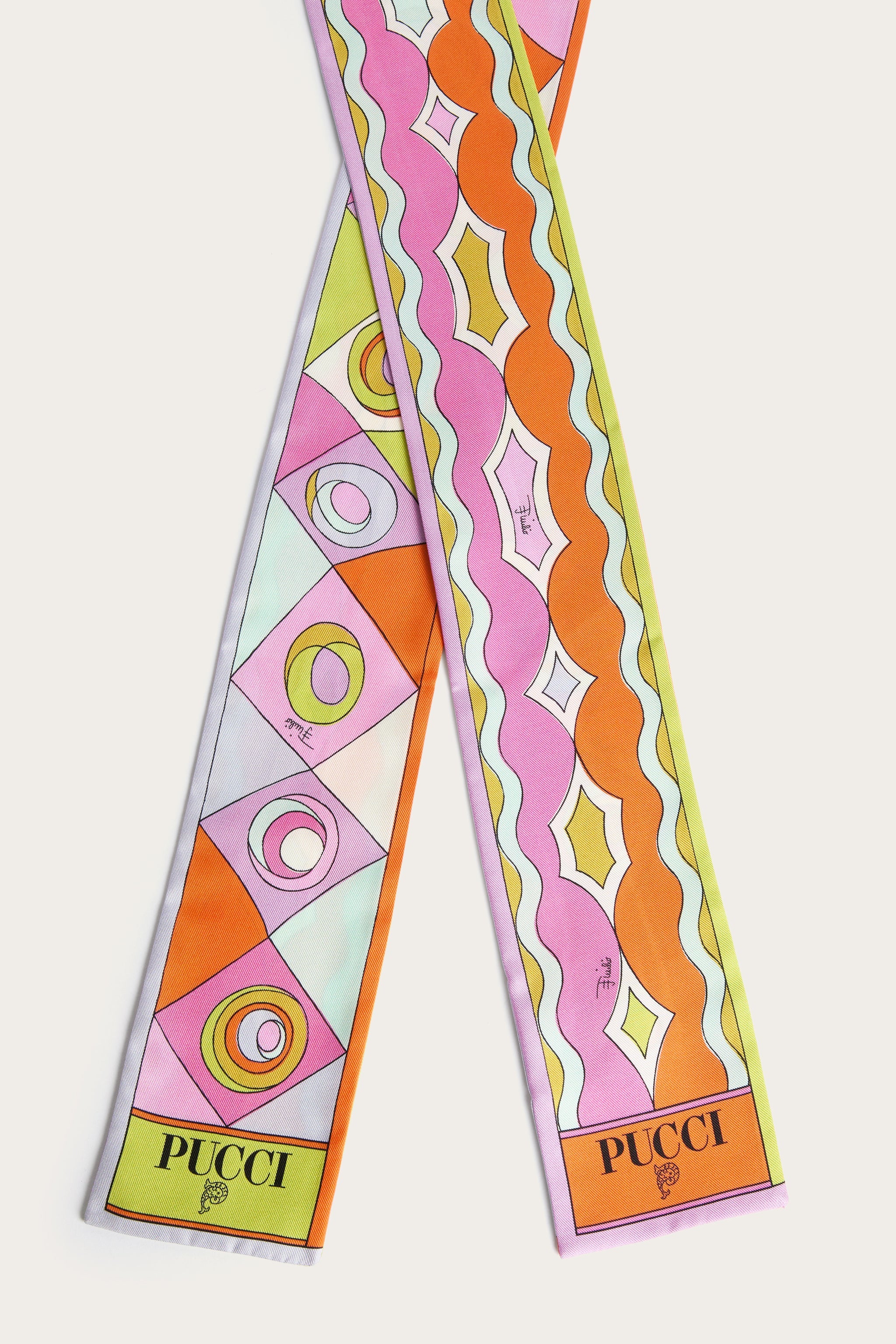 Occhi Mixed Print Silk Twill Scarf – PUCCI